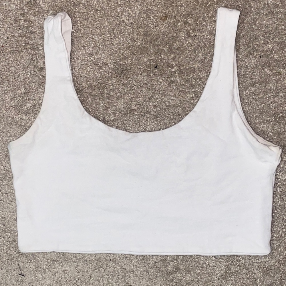 White crop top